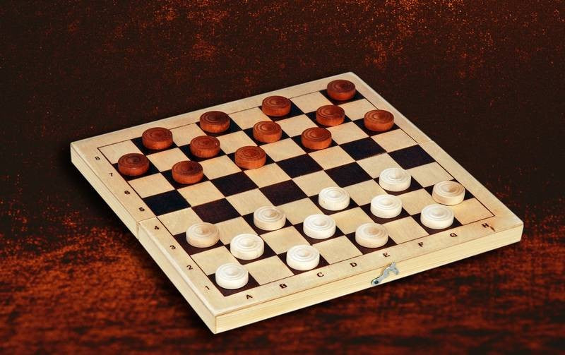 Шашки деревянные с доской арт. ШК-11 (290*145*35) /17