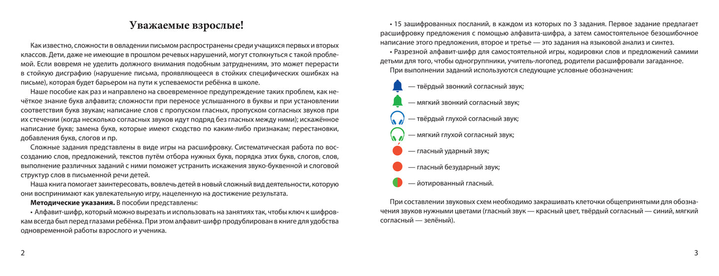 Логопедические шифровки: профилактика и коррекция нарушений письменной речи дп