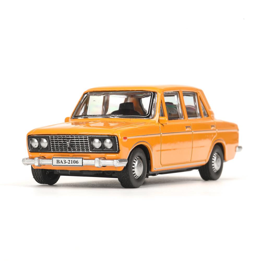 Машина металл LADA lada 2106 длина 10,5 см, инерц, оранжевый, кор. Технопарк в кор.2*36шт