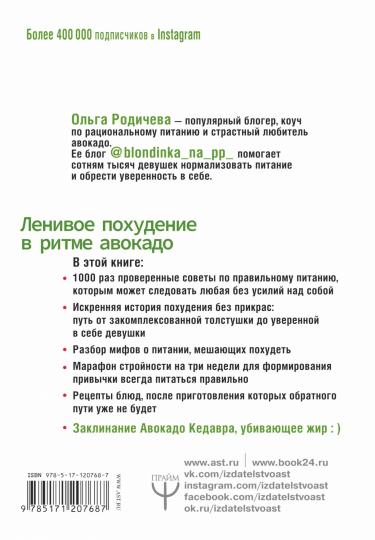 Ленивое похудение в ритме авокадо. Похудела сама, научила других, похудею тебя!