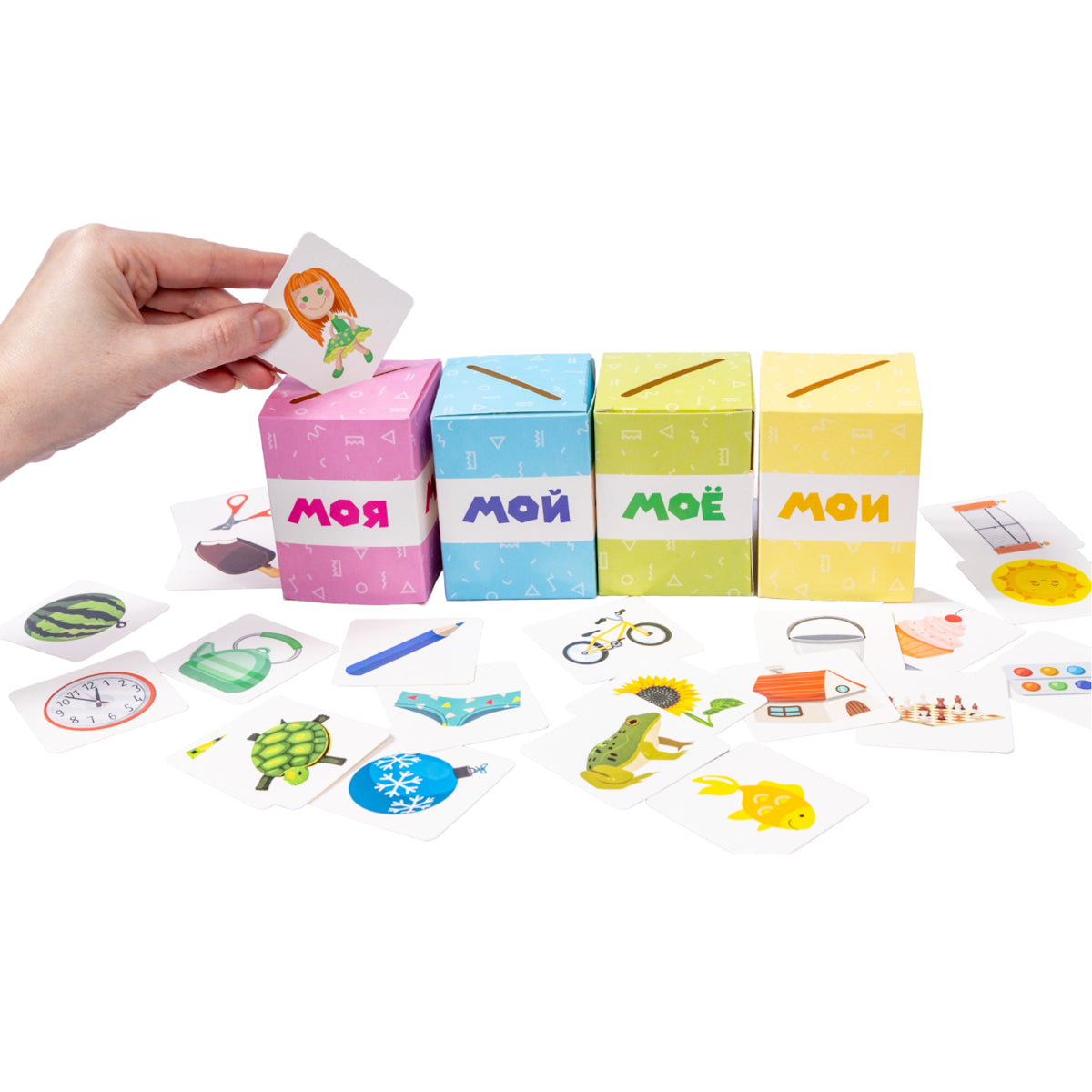 Игра развивающая Умный сортер "Мой, моя, мое, мои"