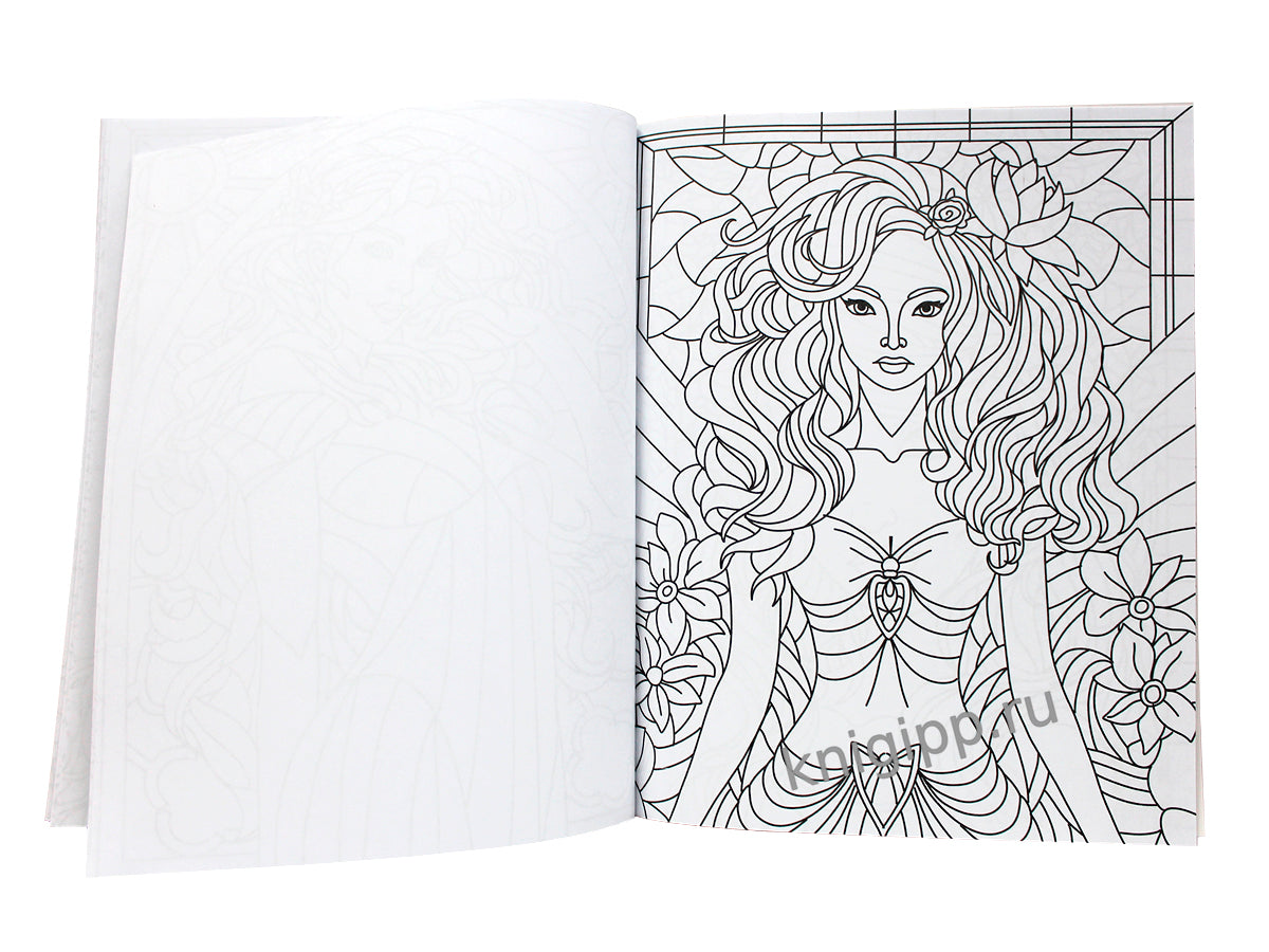 РАСКРАСКА ВИТРАЖИ. БОГИНИ СВЕТА