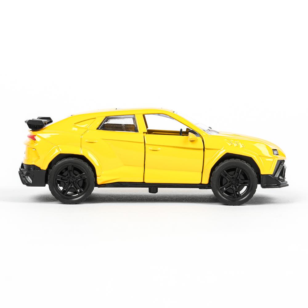 Машина металл свет-звук lamborghini urus 12см,св/зв, двер.инерц.,кор. Технопарк в кор.2*48шт