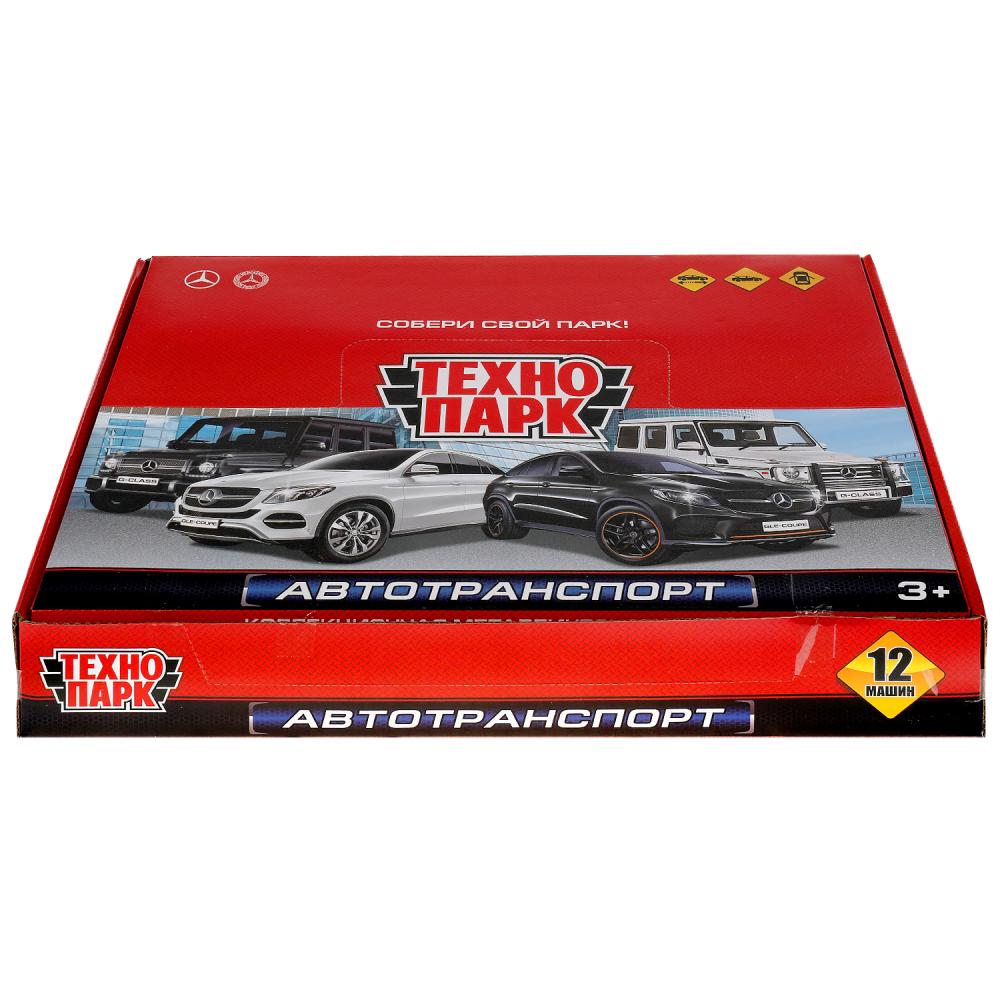 Машина металл MERCEDES-BENZ g-class/mercedes gle-coupe 12см, дв,баг, асс. Технопарк уп-12шт в кор6уп