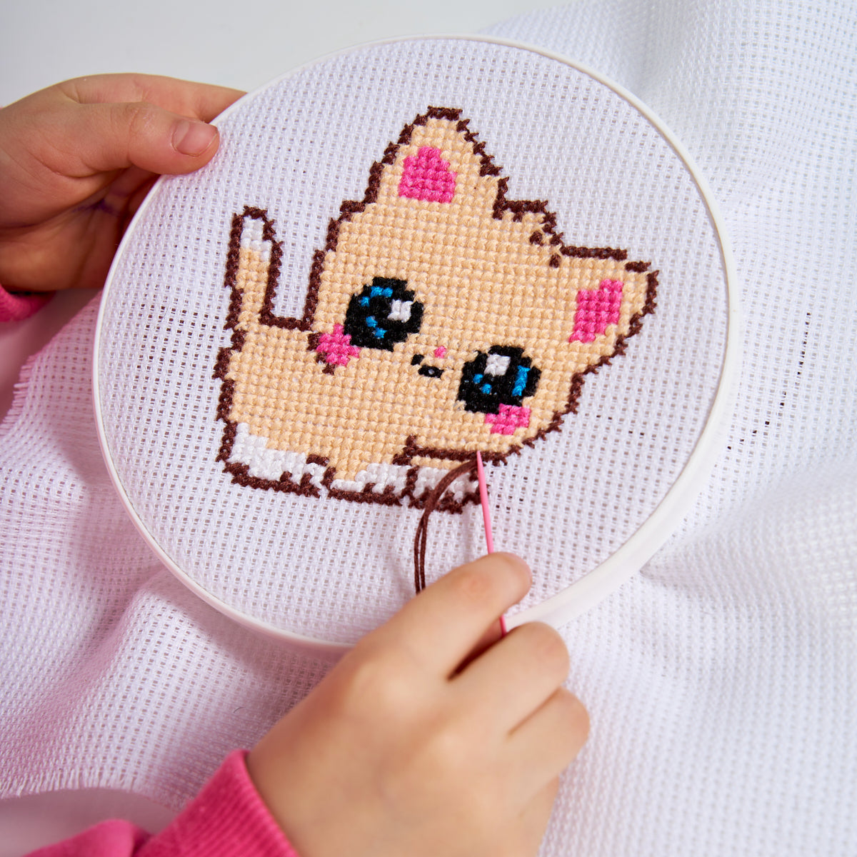 Набор для творчества. Вышивка "Кисонька" (с пяльцами)