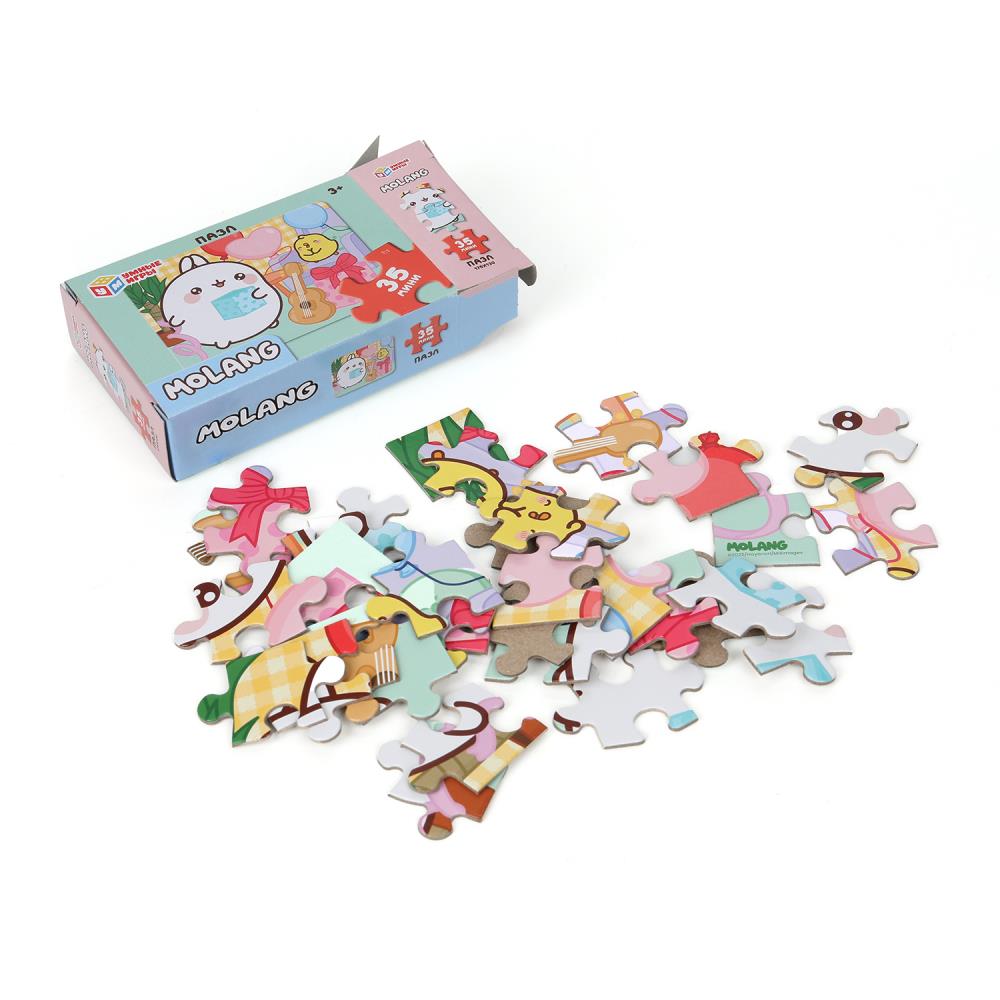 Molang. Пазлы классические в коробке. Пазл 35 деталей. 90х65х25 мм. Умные игры в уп.32шт в кор.8уп
