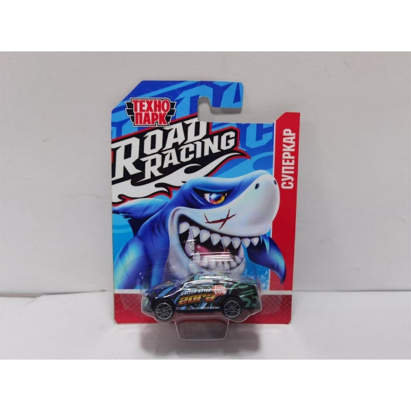 Technoparc. Machine en métal "Road Racing. Supercard Акула" 6,5 cm, dans un assortiment, en blister. art.RR-7-2311I0084-R