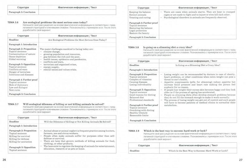 Английский язык. Единый государственный экзамен. Пишем эссе. Учебное пособие для общеобразовательных