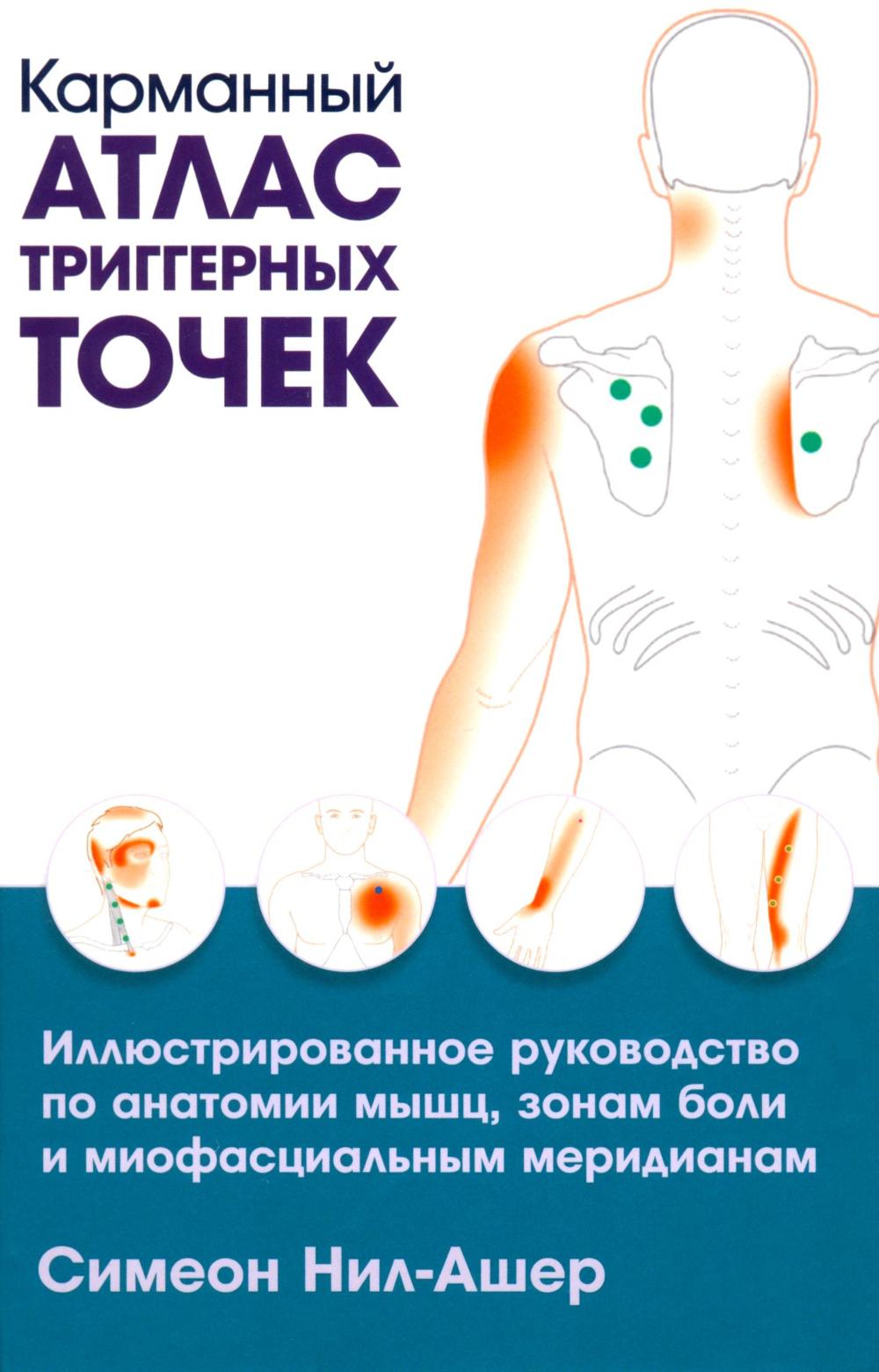 Карманный атлас триггерных точек: Иллюстрированное руководство по анатомии мышц, зонам боли и миофасциальным меридианам