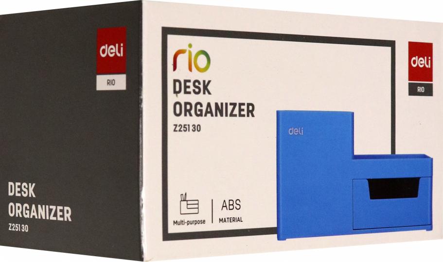 Органайзер наст. Deli EZ25130 Rio 4отд. голубой