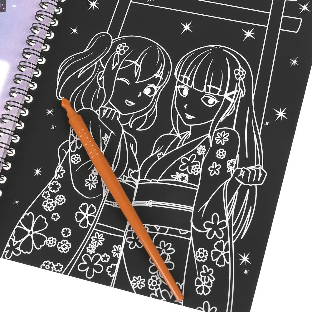 Аниме-квест 165х215 мм (блокнот на пруж. с гравюрами а5, 12 стр.) Умка в кор.100шт