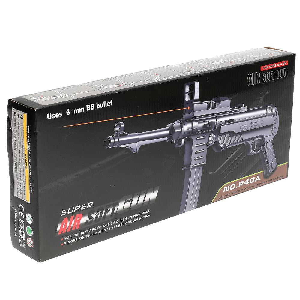 Автомат (п) с лазером. прицелом, с глушителем, с пульками P40A в кор. в кор.48шт