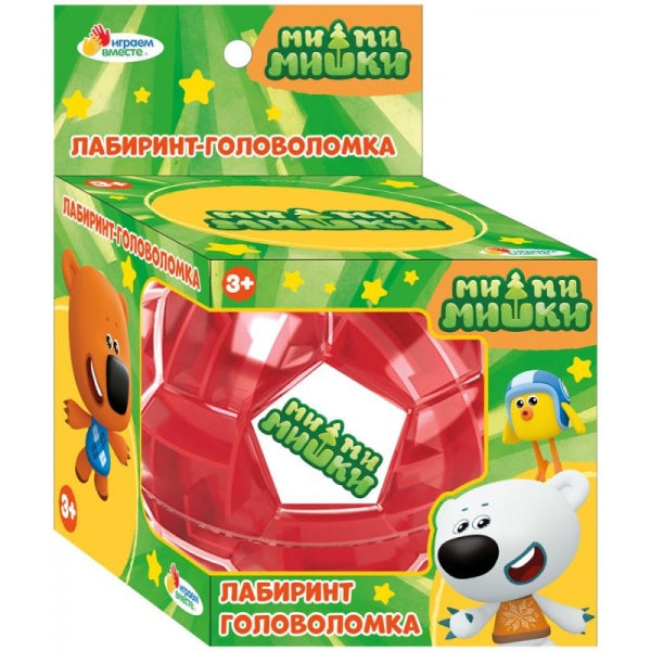 Логическая игра Ми-ми-мишки шар-лабиринт в кор.10*10*10см играем вместе ИГРАЕМ ВМЕСТЕ в кор.2*72шт