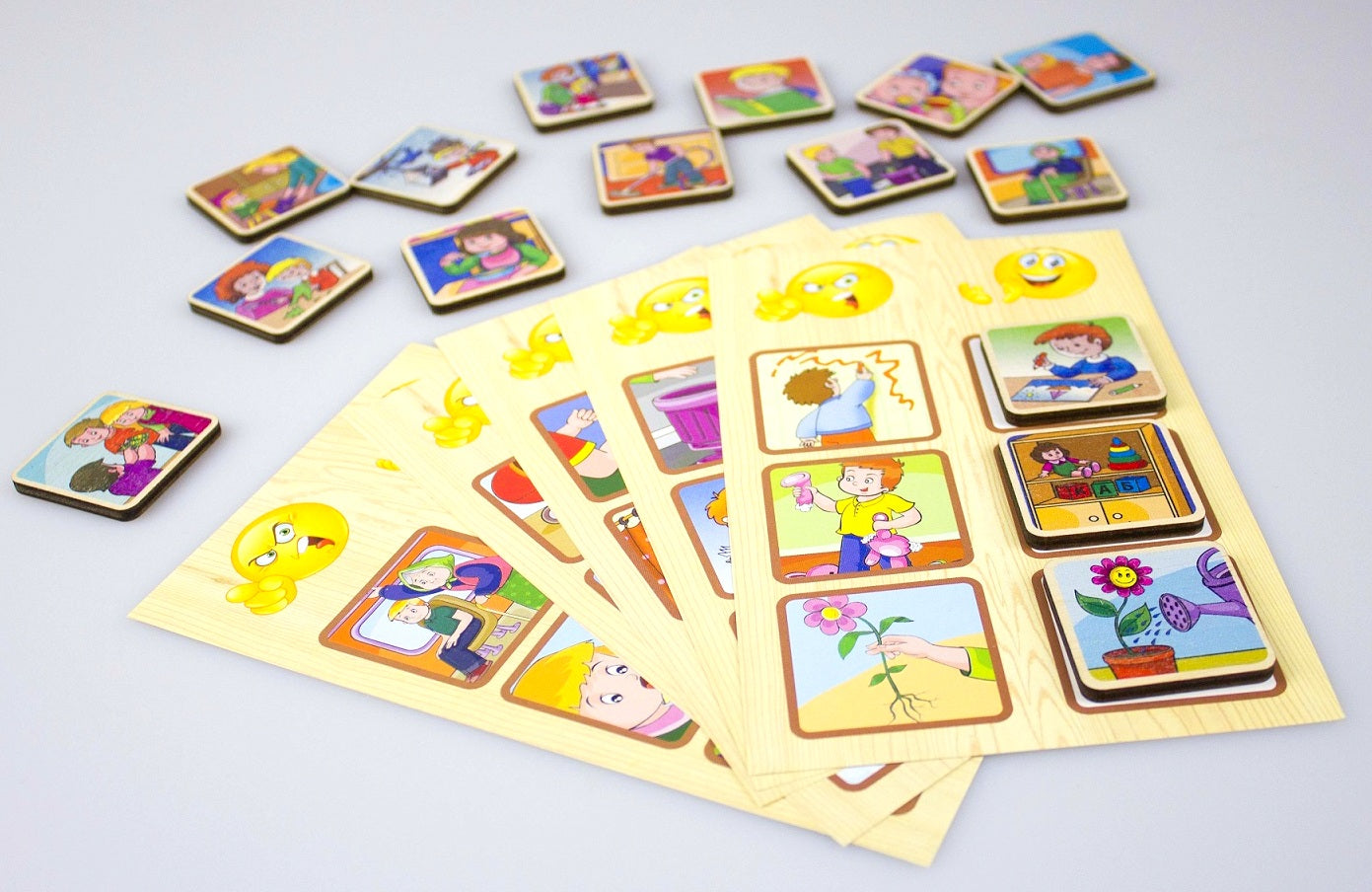 ЛОТО ДЕРЕВЯННОЕ "АЗБУКА ХОРОШИХ МАНЕР" в кор.14шт