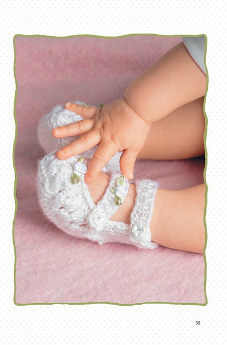 Книга: Пинетки для любимых ножек. Вяжем спицами Сабине Шиделко ISBN 978-5-91906-568-5 ст.30