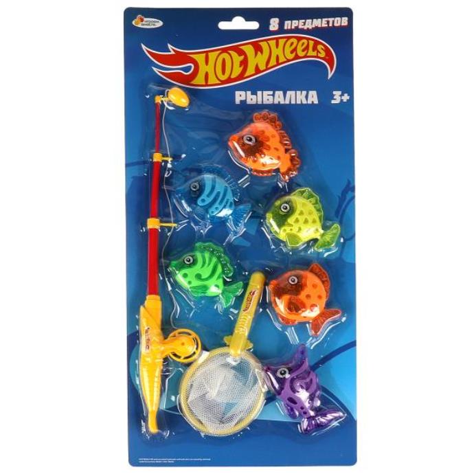 Играем вместе. Игра рыбалка "Hot Wheels" магниты, блист.25,5*53*5см арт.1703V180-R4
