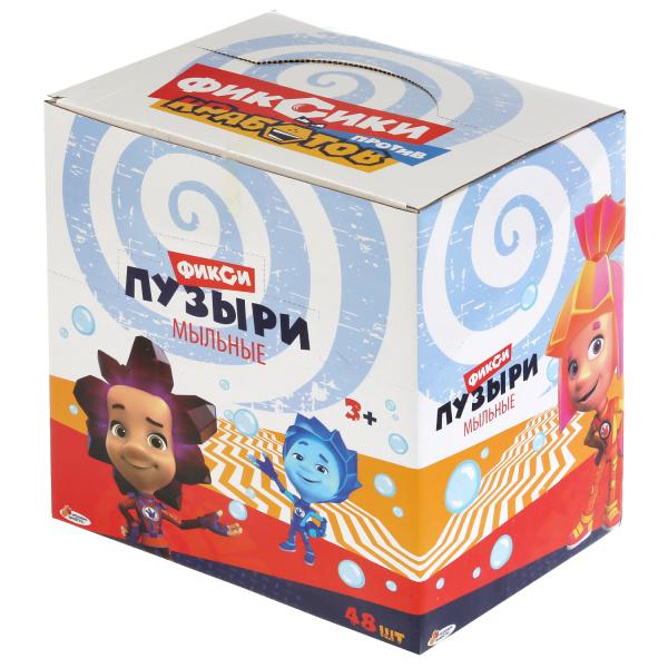 Мыльные пузыри ФИКСИКИ 60мл, в колбе 27см, в ASSORTT. À l'écran ИГРАЕМ ВМЕСТЕ уп-48шт в кор.3уп