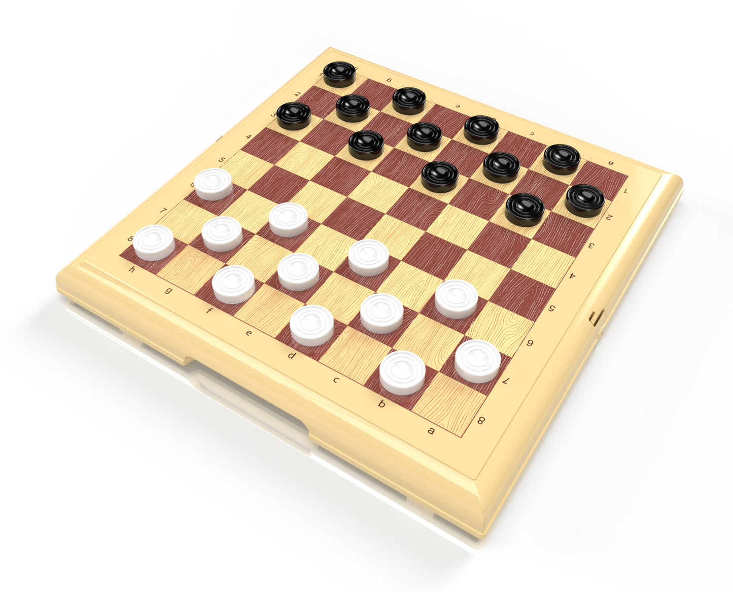 Игра настольная "Шашки-Шахматы" (мал, беж) блистер