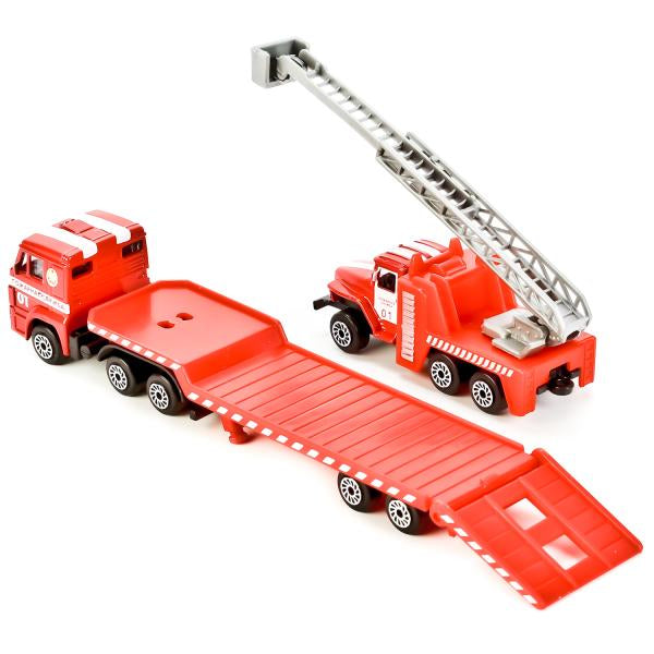 НАБОР "ТЕХНОПАРК" КАМАЗ. ТРАНСПОРТЕР МЕТАЛЛ. С МАШИНОЙ/ВЕРТОЛЕТОМ СПЕЦСЛУЖБ 7СМ В КОР. в кор.2*72шт