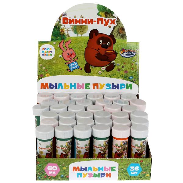 Мыльные пузыри СОЮЗМУЛЬТФИЛЬМ винни-пух 60мл ИГРАЕМ ВМЕСТЕ уп-36шт в кор.6уп