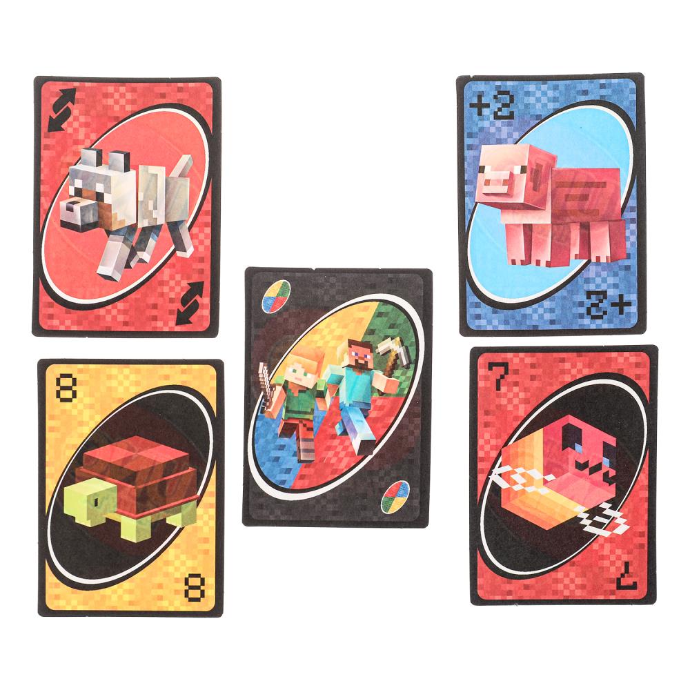 УНО. Мой мир. По мотивам Майнкрафт. Карточная игра. 92х130х22 мм. Умные игры в кор.100шт