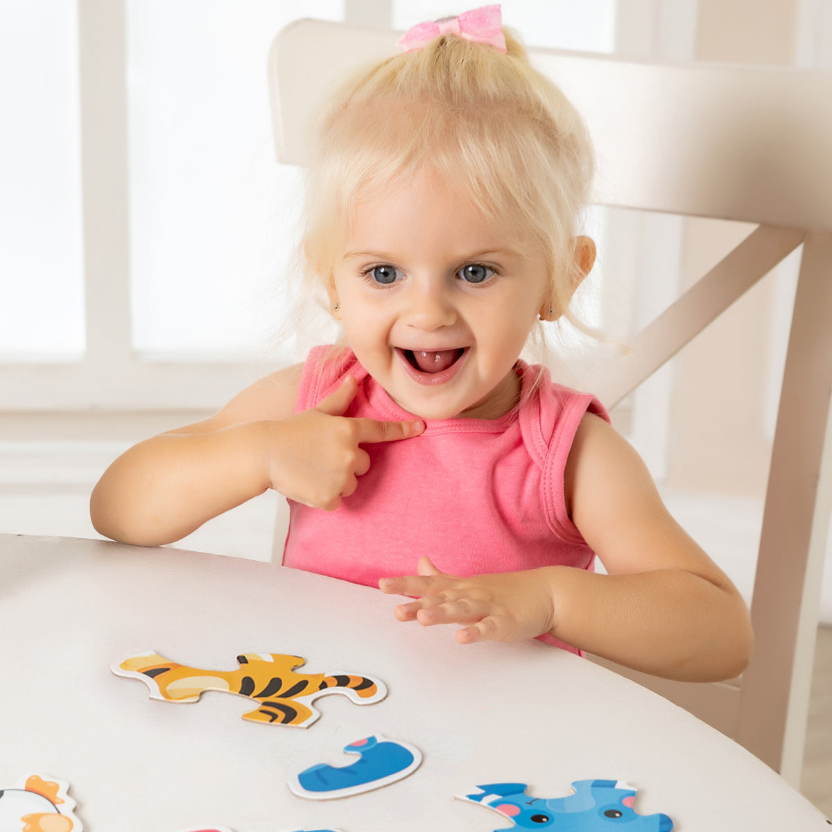 Jouets pour bébé "Животные" (5 cartes, 16 éléments)