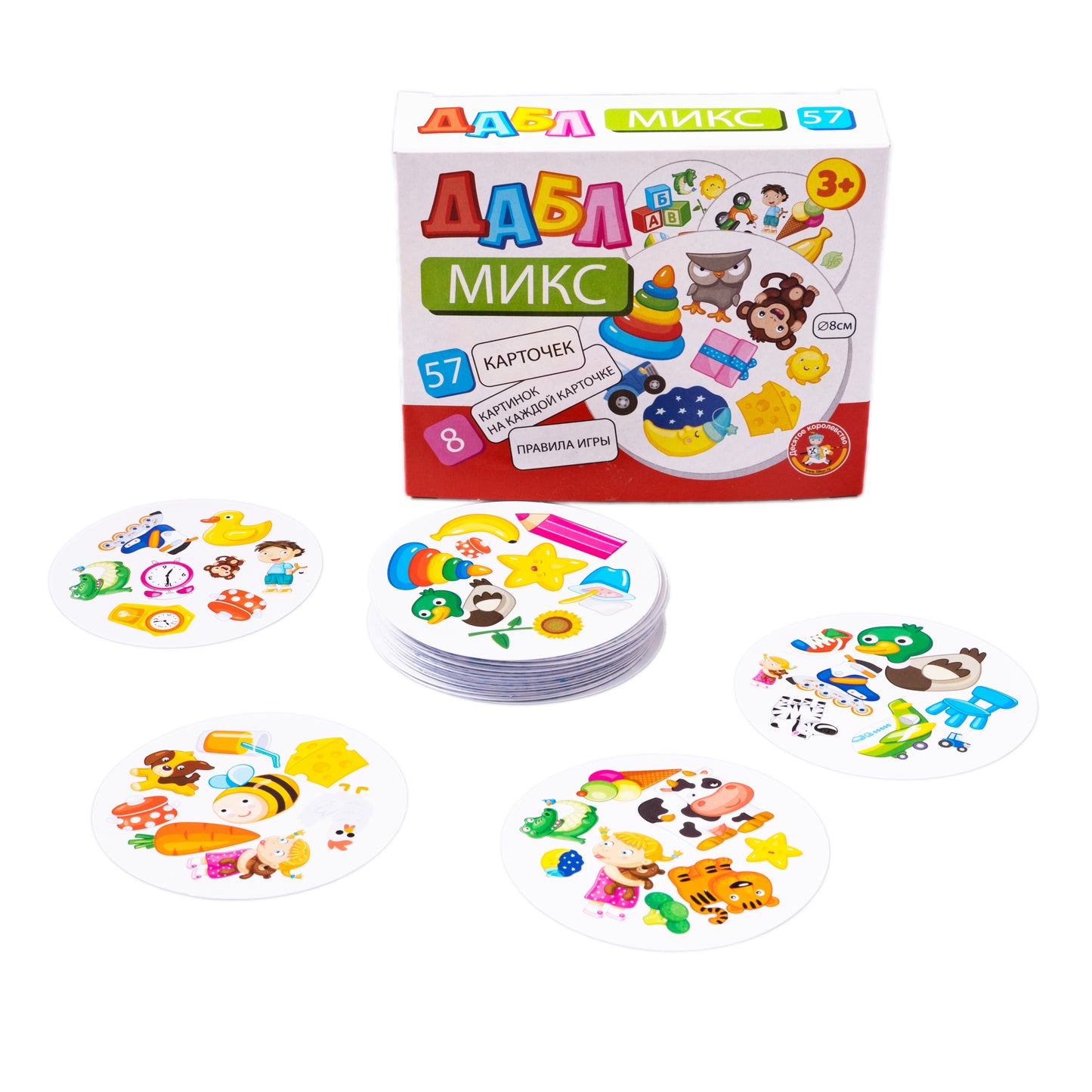 Игра настольная "Дабл. Микс" (57 карточек)