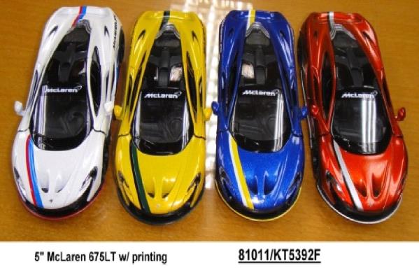 Machine en métal. инерц. mclaren 675l est disponible dans l'assortiment. Dans l'affichage Kinsmart уп-12шт в кор.2*6уп
