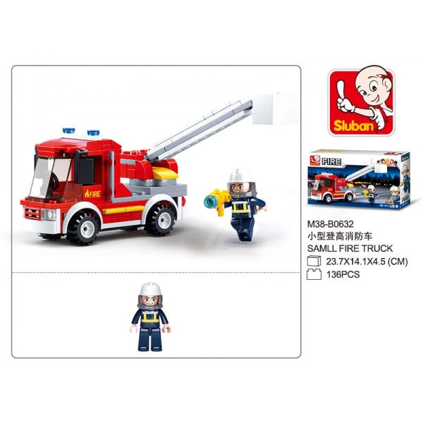 Constructeur en plastique. пожарная машина с фигуркой, 136 jours. en Russie. cor. dans le cor.72шт