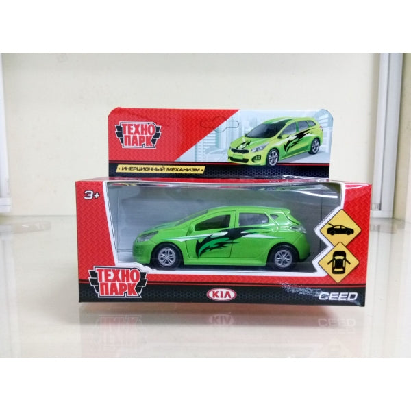 МАШИНА «ТЕХНОПАРК» МЕТАЛЛ. ИНЕРЦ. KIA CEED СПОРТ 12СМ, ОТКРЫВ. ДВЕРИ И БАГАЖНИК В КОР. в кор.2*36шт