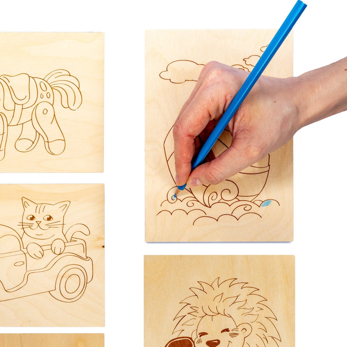 Выжигание по дереву. Доски для выжигания 5 шт ПЕРВЫЕ ШАГИ (для начинающих)