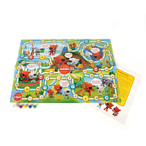 НАСТОЛЬНАЯ ИГРА-ХОДИЛКА "УМКА" ВЕСЕЛЫЕ ПРИКЛЮЧЕНИЯ. МИ-МИ-МИШКИ В БЛИСТЕРЕ МАЛОГО ФОРМАТА в кор.50шт