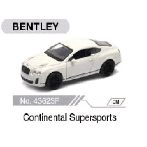 Machine en métal 4.75" Bentley Continental -Supersports Inners. Extérieur. Double dans l'écran jusqu'à 12 pouces dans le corps 2 x 6 pouces.
