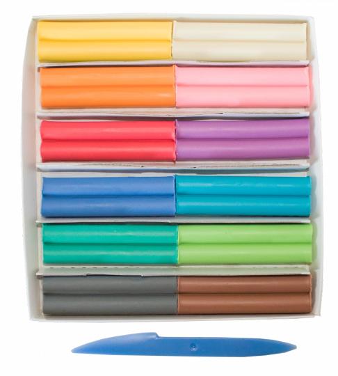 Луч. Пластилин мягкий восковой "Школа творчества" 12 цветов арт.29С 1771-08 /20