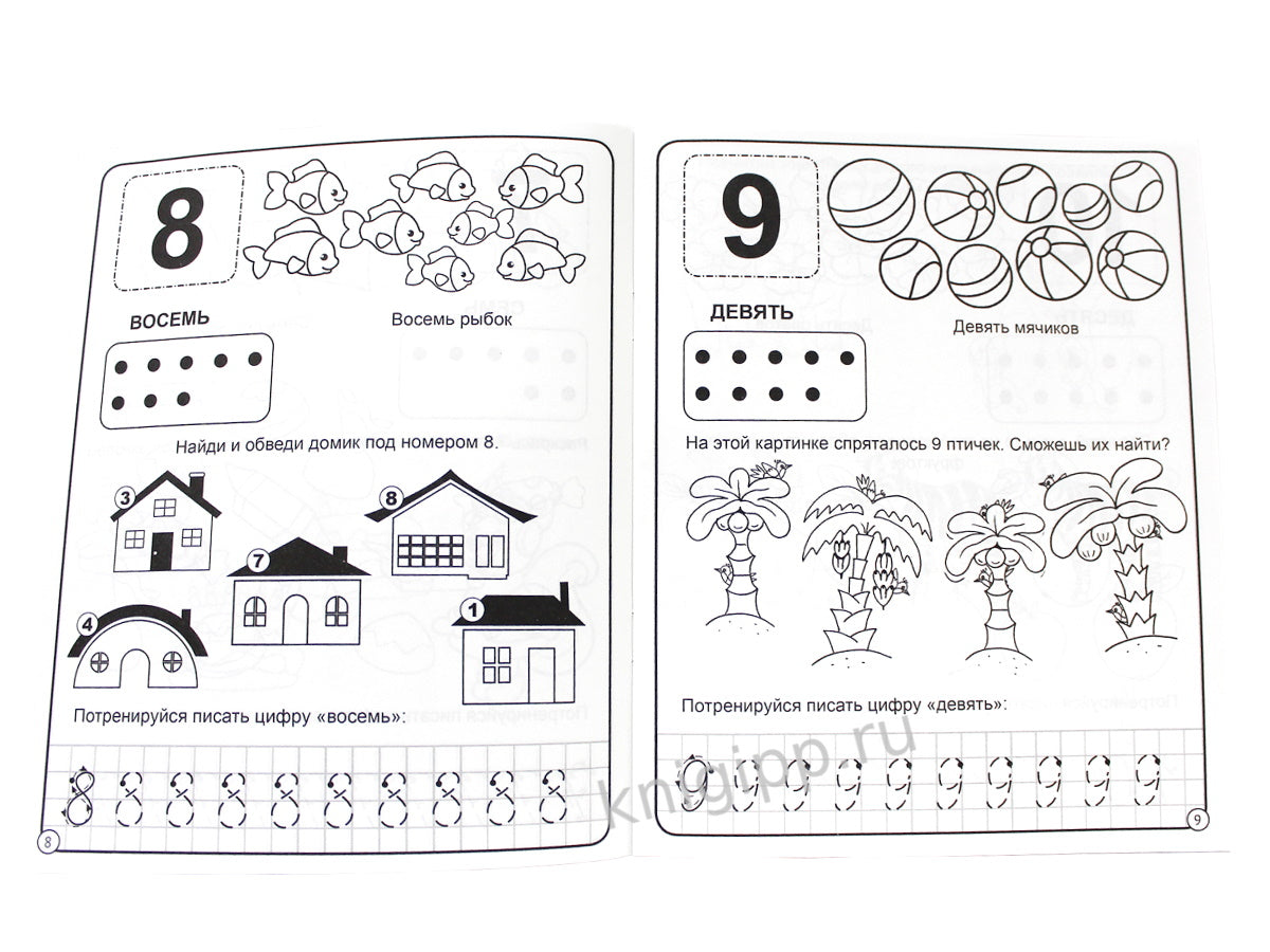 МОЯ РАБОЧАЯ ТЕТРАДЬ. СЧЁТ ОТ 1 ДО 10