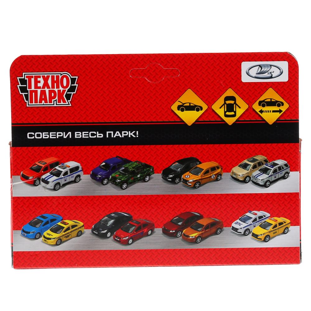 2104-12-BU299588 Машина металл ВАЗ-2104 ЖИГУЛИ длина 12 см, двери, багаж, инерц, синий, кор. Техно