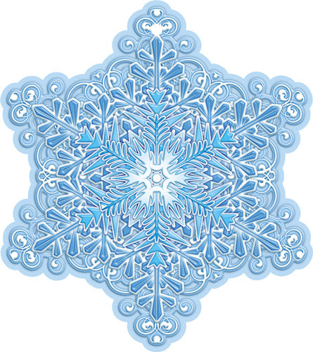 М-15256 Figurine en forme de Vырубная. Снежинка. Двухсторонняя - группа Снежинки