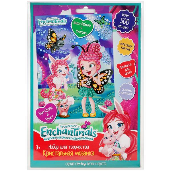 МультиАрт. Набор для детского тв-ва Кристальная мозаика "Enchantimals" 17х23 см арт.100CRYS-RU
