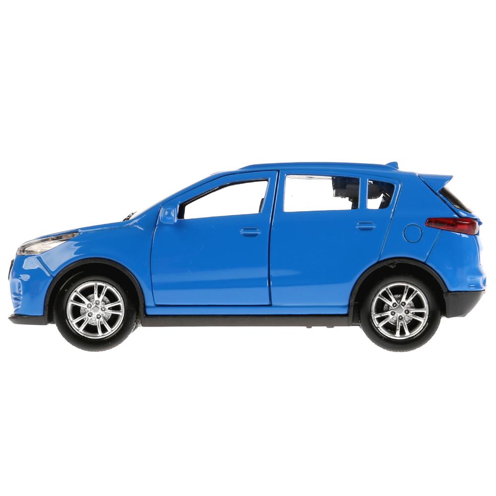 SPORTAGE-BU 273046 Машина металл "KIA SPORTAGE" 12см, открыв. двери, инерц., синий в кор. Технопар