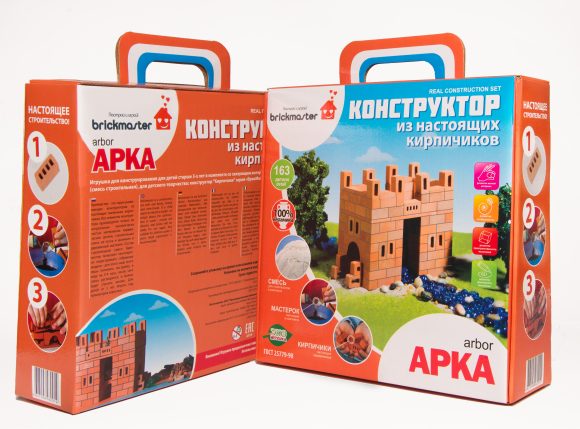"АРКА": КОНСТРУКТОР КЕРАМИЧЕСКИЙ ДЛЯ ДЕТСКОГО ТВОРЧЕСТВА 163 ДЕТ. в кор.5шт