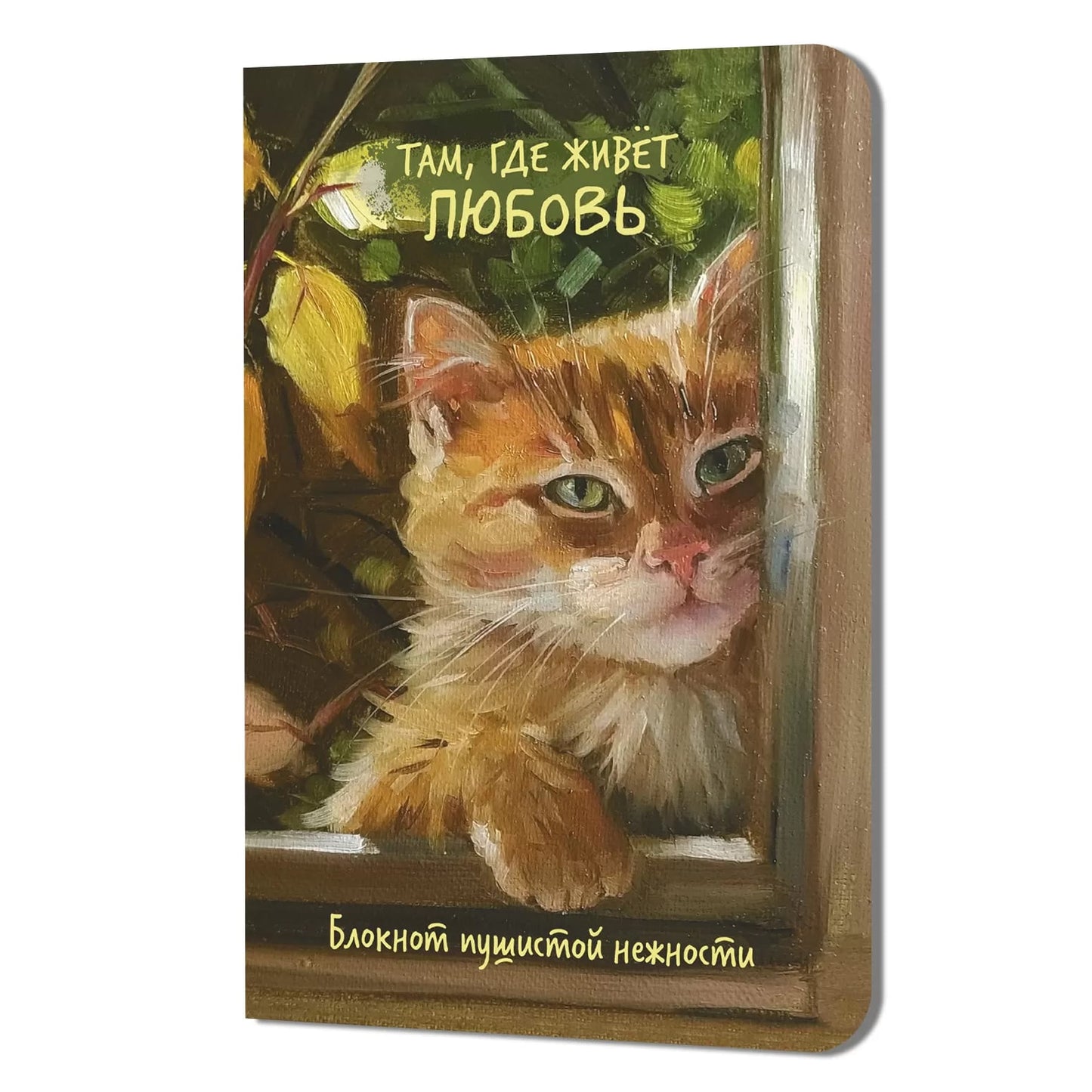 Блокнот пушистой нежности Там, где живет любовь (кот в окне)