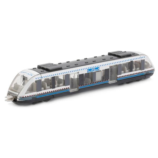 ТРАМВАЙ "ТЕХНОПАРК" МЕТАЛЛ. 16,5СМ, БЕЛЫЙ В РУСС. КОР. в кор.144шт