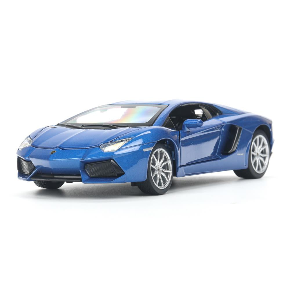 Машина металл свет-звук lamborghini aventador coupe, 19 см, двери,багажник Технопарк в кор.2*6шт