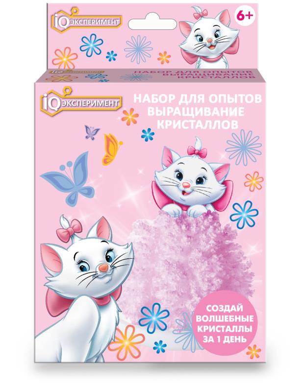 Набор по выращиванию кристаллов кошечка в кор. IQ Эксперимент в кор.100шт