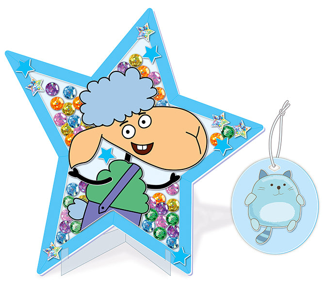 Отель у овечек. Мозаика-шейкер из пайеток фигурка "Звезда барашка Бени"