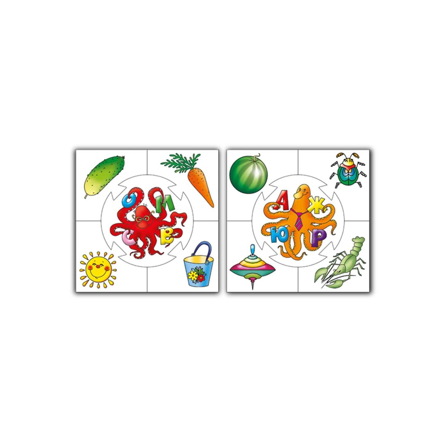 АЛФАВИТ. НАСТОЛЬНАЯ ИГРА СЕРИИ "УЧИСЬ, ИГРАЯ!" (М/Г) 00071 в уп.10шт