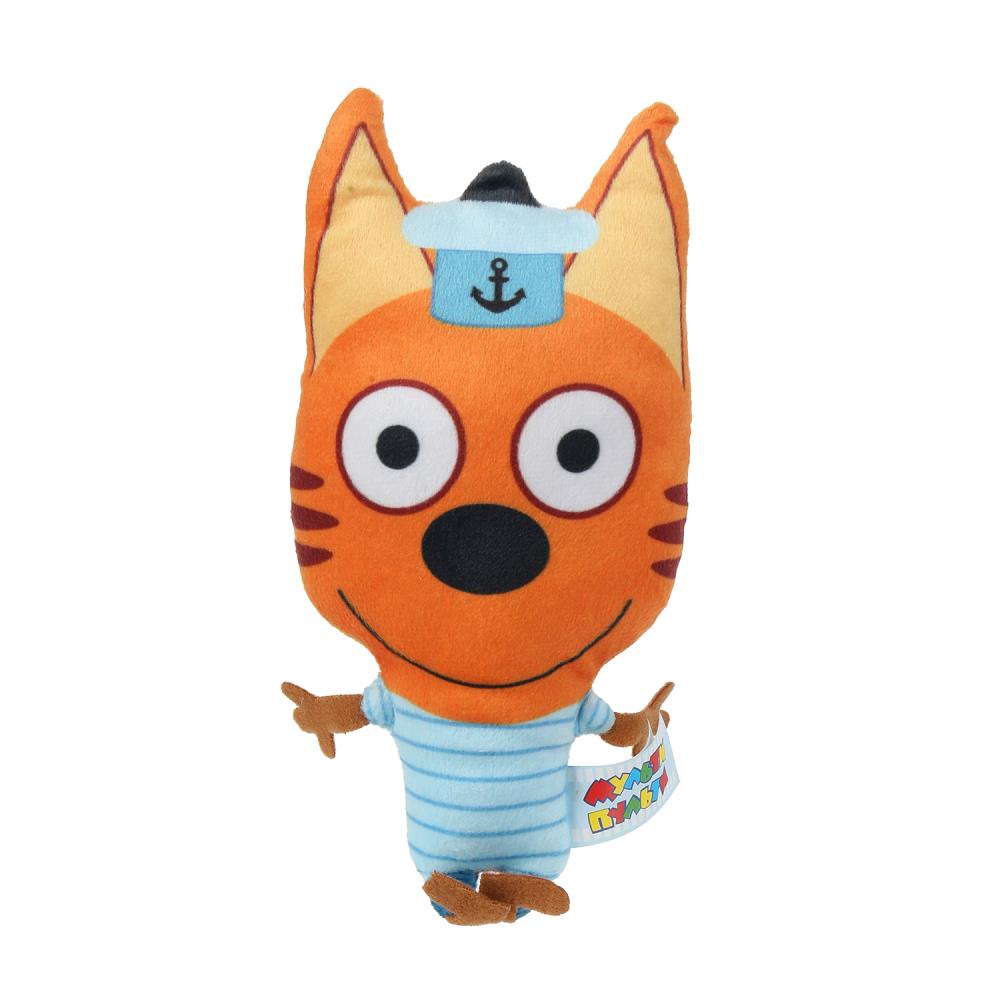 Игрушка мягкая Три Кота три кота Коржик 17см, диджитал с принтом "МУЛЬТИ-ПУЛЬТИ" в кор.96шт