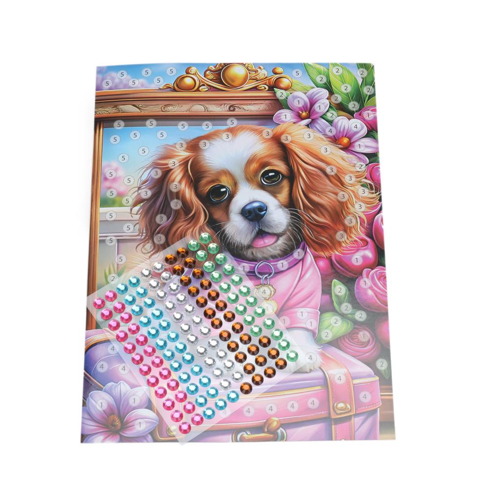 Аппликация Со стразами 15*21 см щенок в толстовке МУЛЬТИ АРТ в кор.100шт