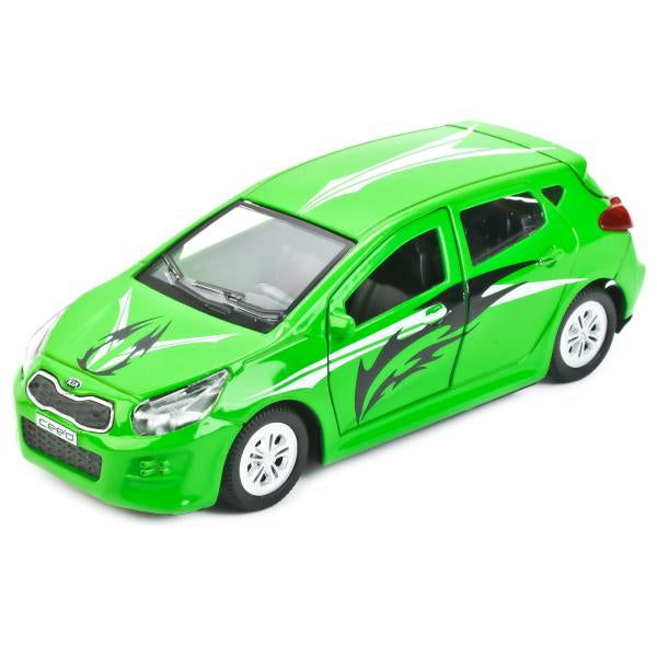 МАШИНА «ТЕХНОПАРК» МЕТАЛЛ. ИНЕРЦ. KIA CEED СПОРТ 12СМ, ОТКРЫВ. ДВЕРИ И БАГАЖНИК В КОР. в кор.2*36шт