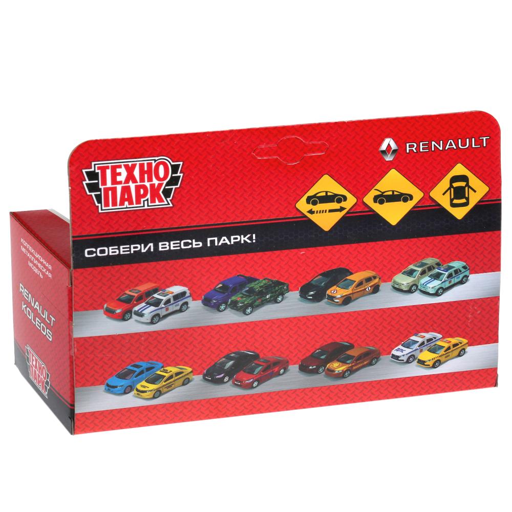 Машина металл RENAULT KOLEOS ПОЛИТИЯ,длина 12см,открыв. двери, инерц. в кор. Технопарк в кор.2*36шт
